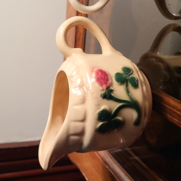Vintage McCoy Brushed Creamer and Sugar Bowl - Picture 3 of 9